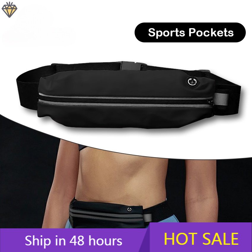 Túi Đeo Hông Đựng Điện Thoại Co Giãn Chống Thấm Nước Có Thể Điều Chỉnh Dùng Khi Chạy Bộ