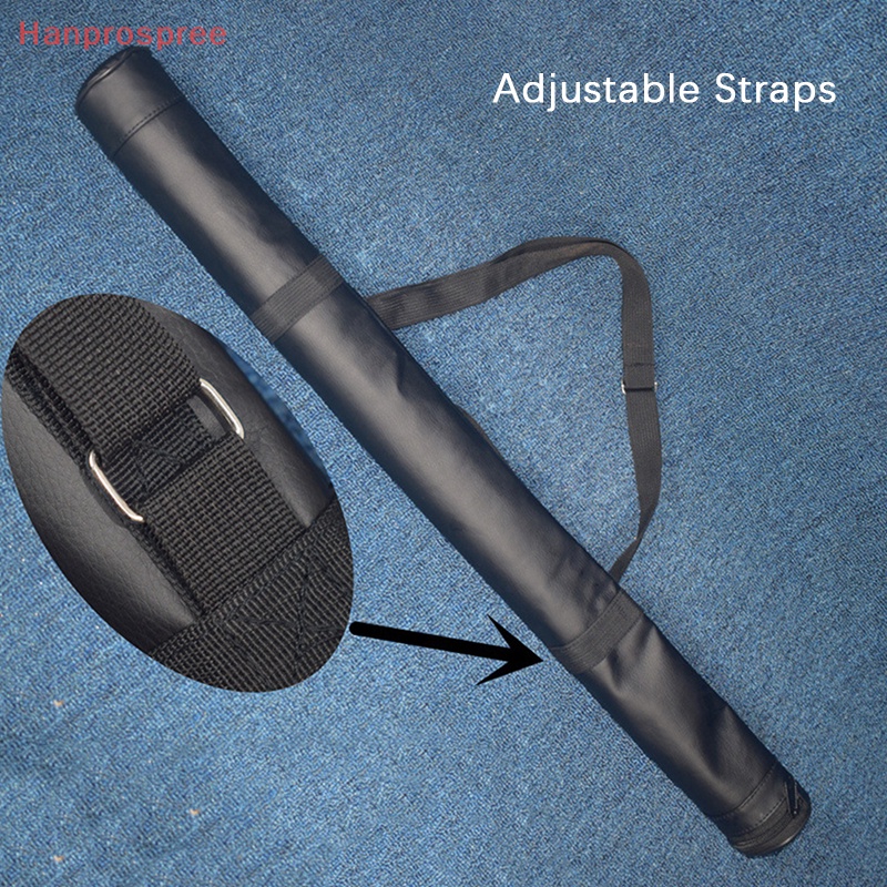 Hanprospree > 1 / 2 Túi Đựng Gậy Đánh Bida Đeo Vai Bằng Da Nhân Tạo Có Thể Gấp Gọn