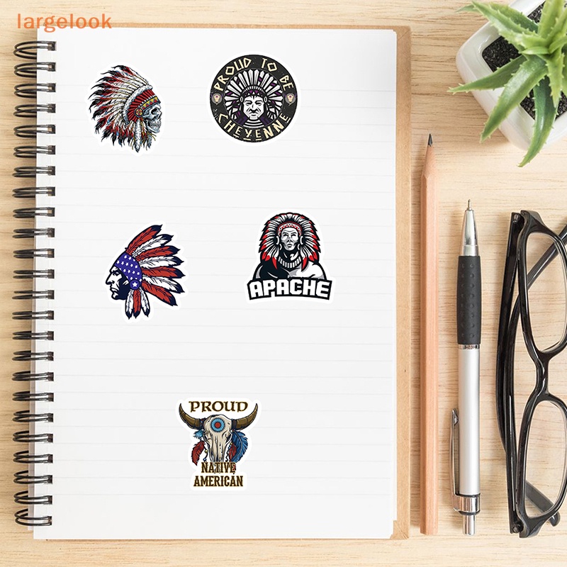 Bộ 50 Miếng Dán Trang Trí Laptop / Mũ Bảo Hiểm / Xe Hơi Hình Người Mặt Nạ Sáng Tạo