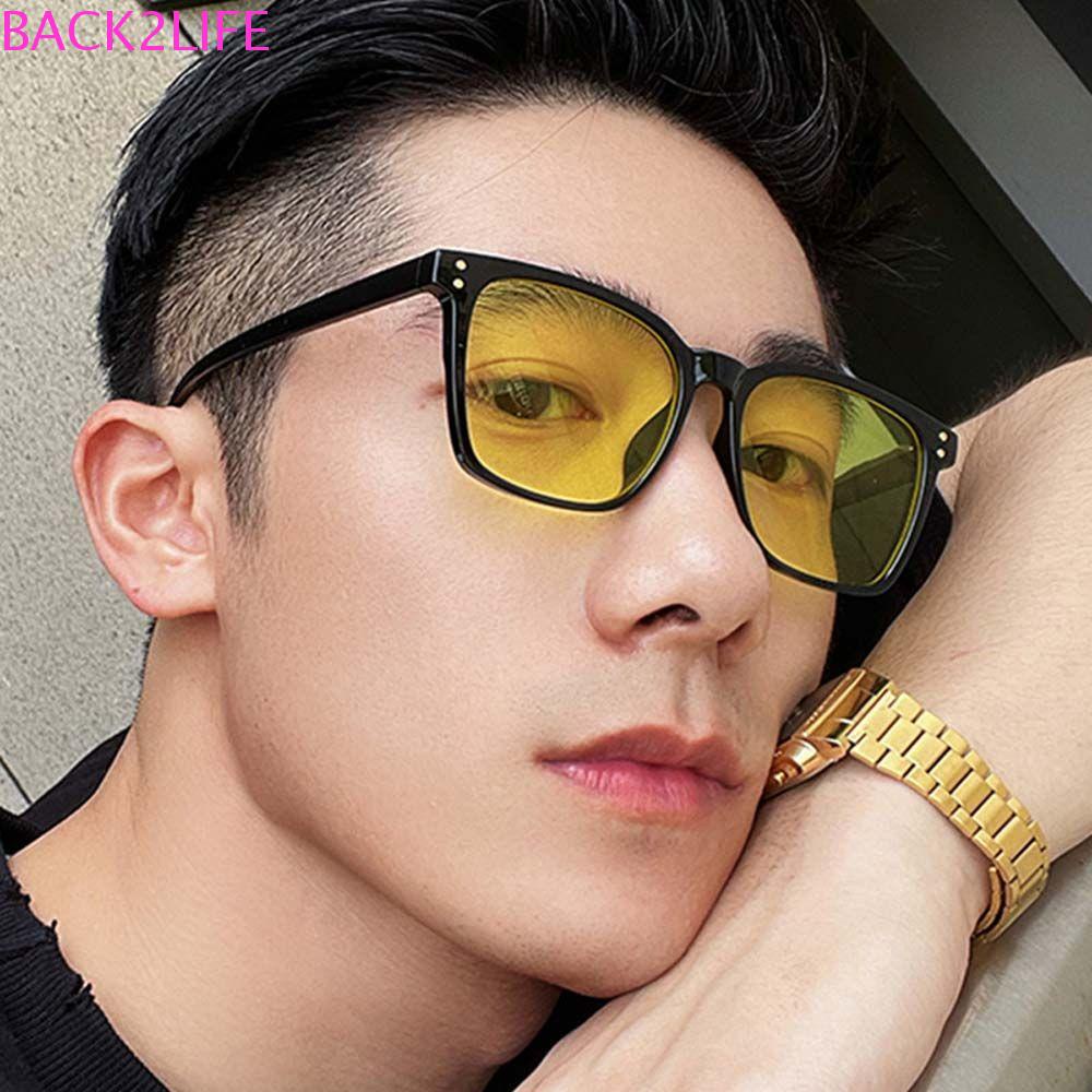 Kính Mát Gọng Vuông Phong Cách Vintage Thời Trang Cho Nam BACK2LIFE