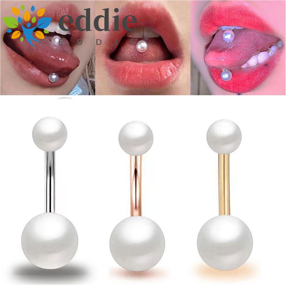 Khuyên Lưỡi Bằng Thép Không Gỉ 26Eddie Thiết Kế Đơn Giản