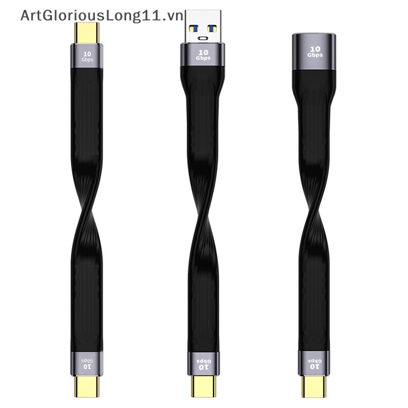 Dây Cáp ArtGloriousLong USB 4.0 Hai Đầu PD 100W 5A Sạc Nhanh USB C Sang Type C 40GB.