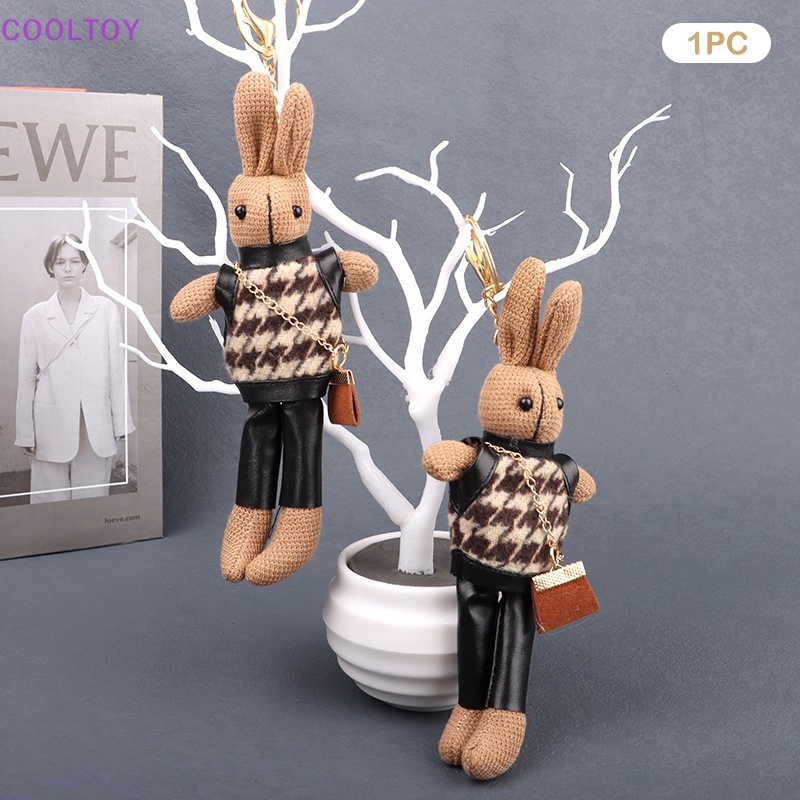 Cooltoy Móc Khóa Thỏ Nhồi Bông Hoạt Hình Đáng Yêu Trang Trí Ba Lô / Túi Xách / Quà Tặ