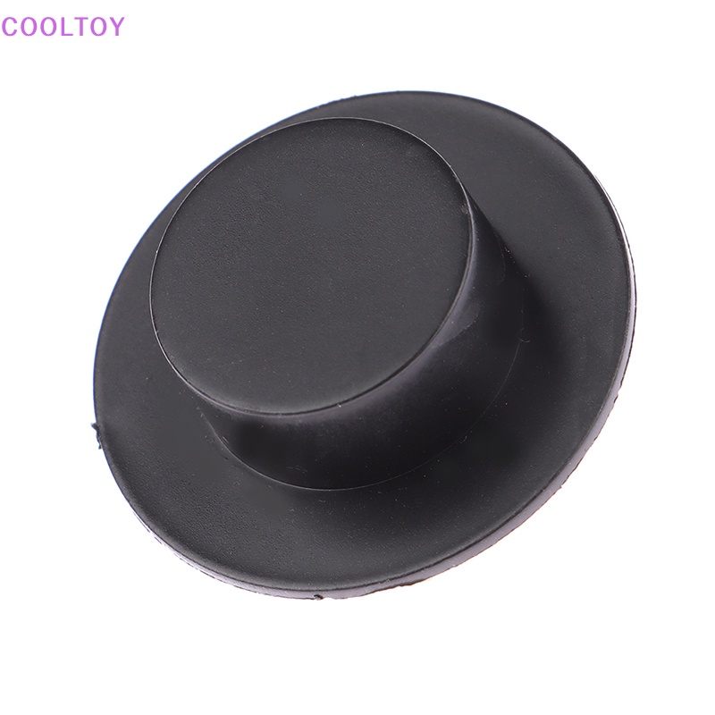 Cooltoy Set 10 Nón Nhựa Mini 3.7cm Màu Đen Trang Trí Nhà Búp Bê