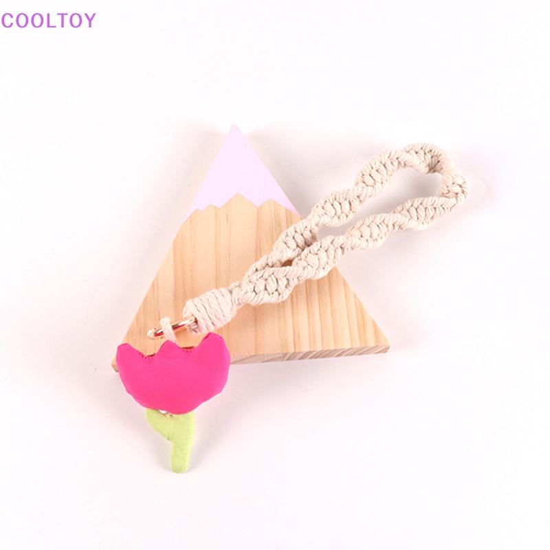 Vòng Đeo Tay / Móc Khóa Hình Hoa Tulip Bằng Vải Thời Trang Hàn Quốc Cho Nữ