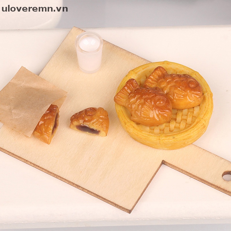 1 Set Mô Hình Thức Ăn Nhanh Trang Trí Nhà Búp Bê Tỷ Lệ 1: 12