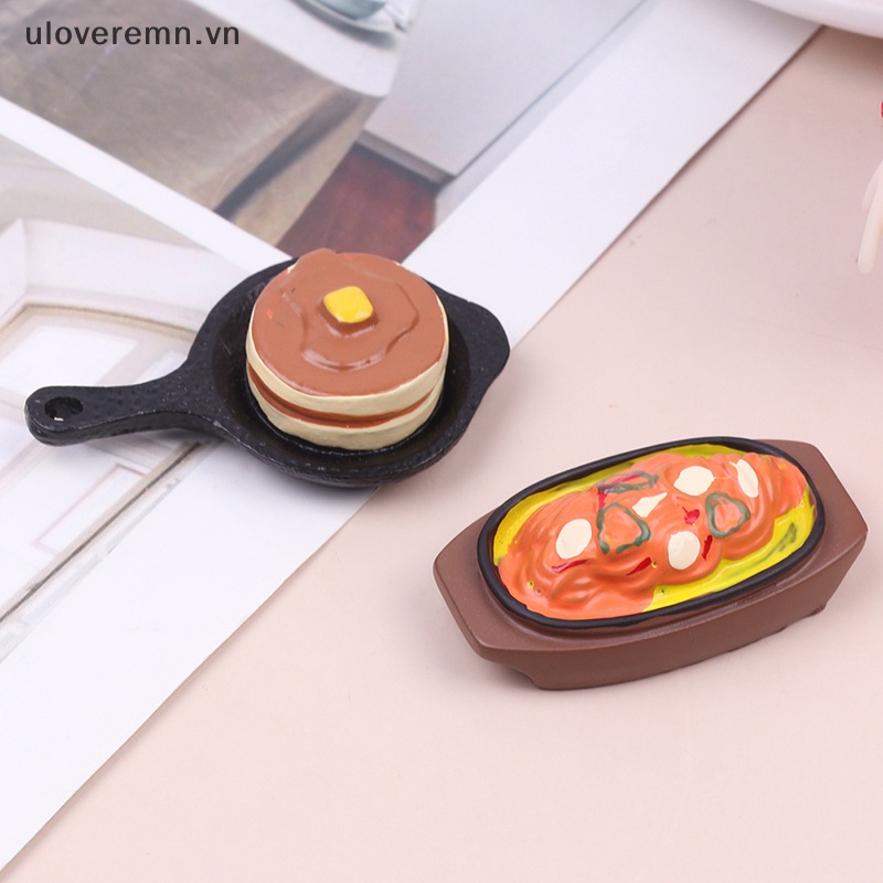 Uloveremn 1 Khay Đựng Bánh / Cà Phê mini Trang Trí Nhà Búp Bê