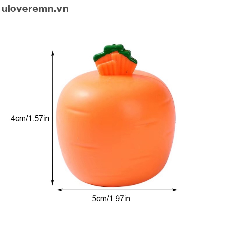 Uloveremn Deion Đồ Chơi Nắn Bóp Hình Cốc Cà Rốt Thỏ Hoạt Hình Đáng Yêu Đồ Chơi Giảm Căng Thẳng