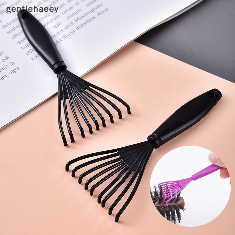 Bộ 3 Dụng Cụ Vệ Sinh Lược Chải Tóc Mini Cầm Tay Bằng Nhựa Có Thể Tháo Rời