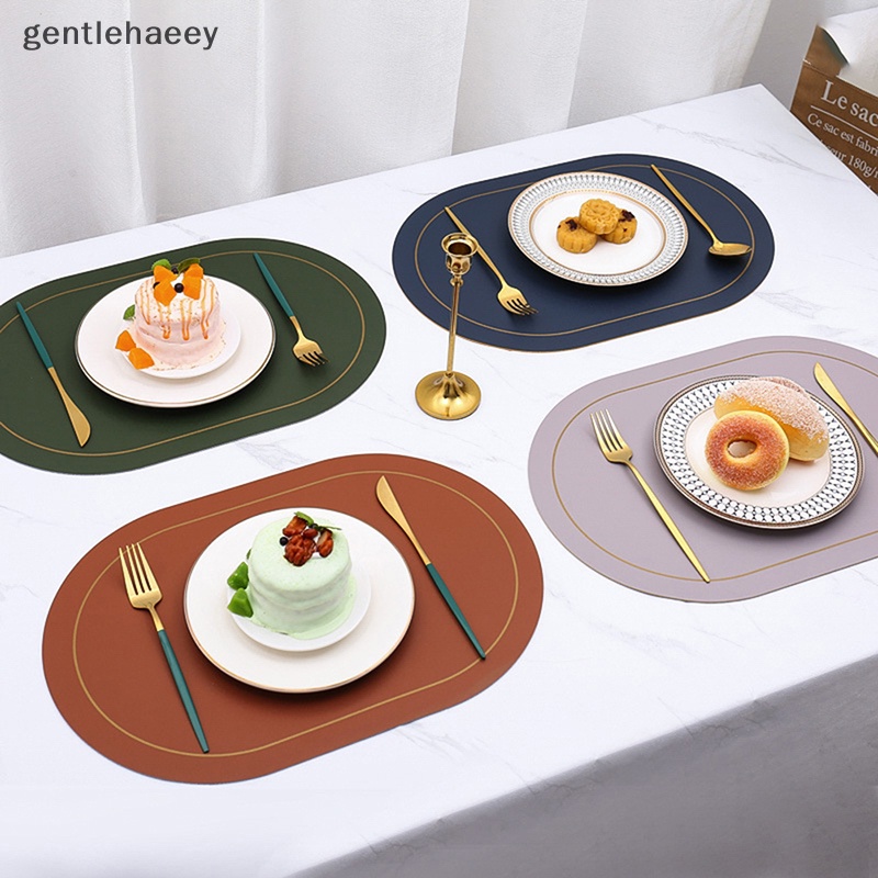 Thảm Lót Bàn Ăn Bằng Da PU Cách Nhiệt Chống Trượt / Thấm Nước Tiện Dụng