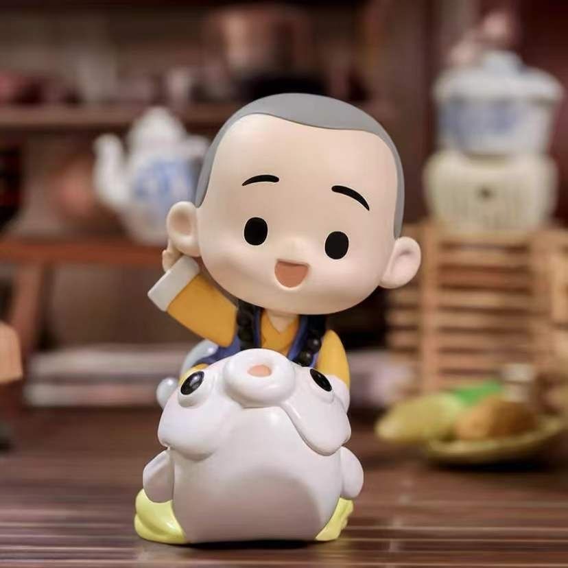 Búp Bê POPMART Yichan Little Monk Chan Yu Fine Food series Dùng Làm Quà Tặng