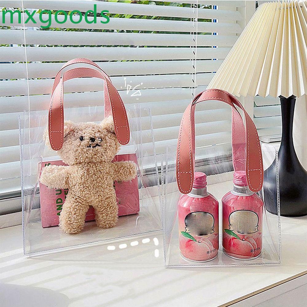 Túi Đựng Mỹ Phẩm / Ví Cầm Tay Màu Trong Suốt Dung Tích Lớn Tiện Dụng Mang Theo Du Lịch Cho Nữ