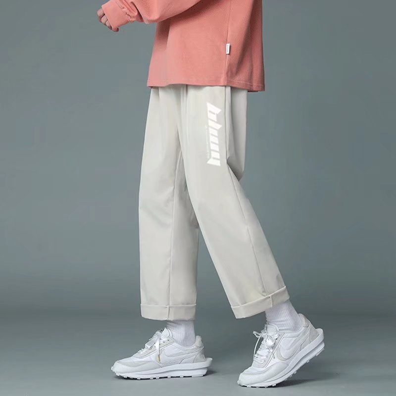 Quần Dài Ống Rộng Vải Lụa Mát Mỏng Nhanh Khô Thời Trang Mùa Hè Cho Nam