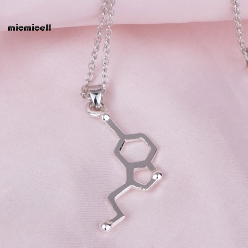 Vòng cổ Mặt Tròn Phân Tử Hóa Học DNA Serotonin Dopamine Acetylcholine