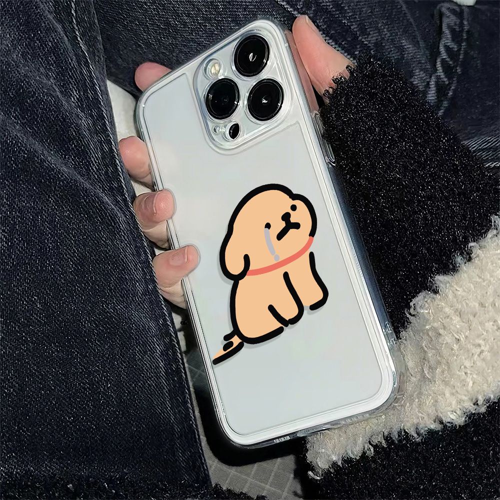 ✅Ốp Điện Thoại Tpu Dẻo In Hình Chó Vàng 6In Chống Sốc Cho Iphone 1278 Plus 13 14 Pro 11