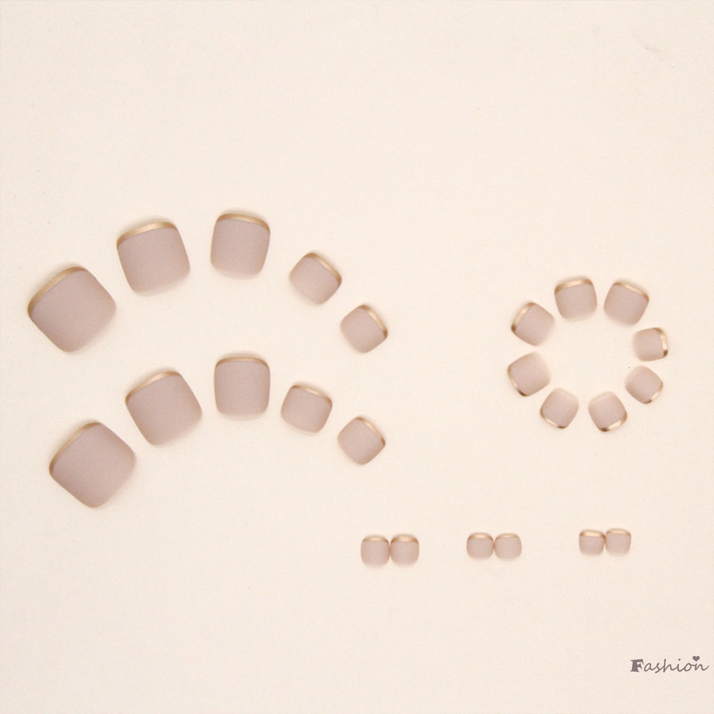 Phụ Kiện Trang Trí Móng Chân Giả Màu Sắc Xinh Xắn