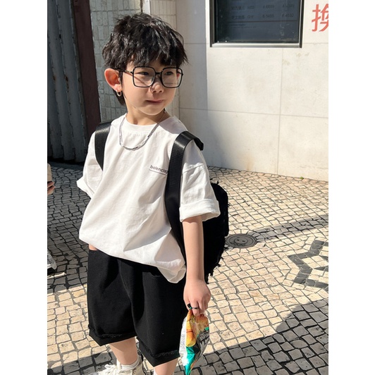 Quần short kaki ngố lai tua rua cá tính cho bé