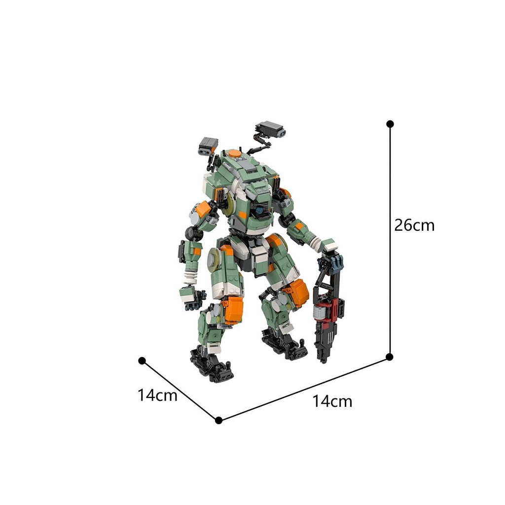Set 2 Mô Hình Lắp Ráp LEGO MOC-68249 BT-7274 1057 Bằng Giấy 100%