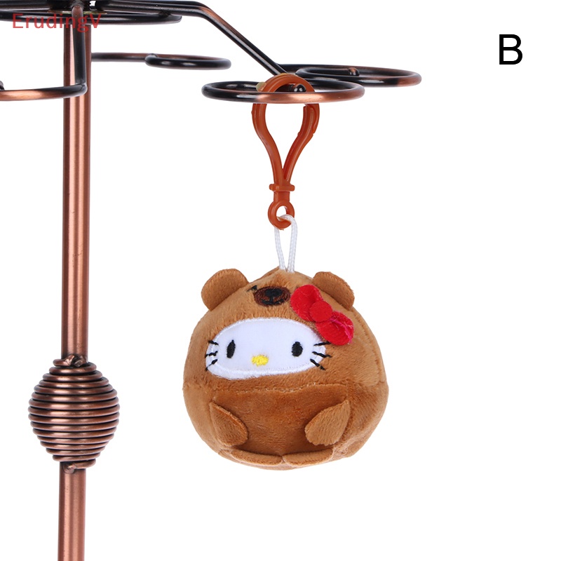 [ErudingV] Móc Khóa Hình Mèo Hello Kitty Nhồi Bông Mềm Mại Trang Trí Ba Lô / Túi Xách / Xe Hơi Quà Tặng Trẻ Em [Mới