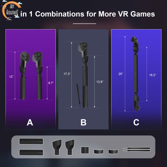 Gậy Nối Dài Vr Chuyên Dụng Cho Điều Khiển Chơi Game Meta Quest Pro Vr Lightaber