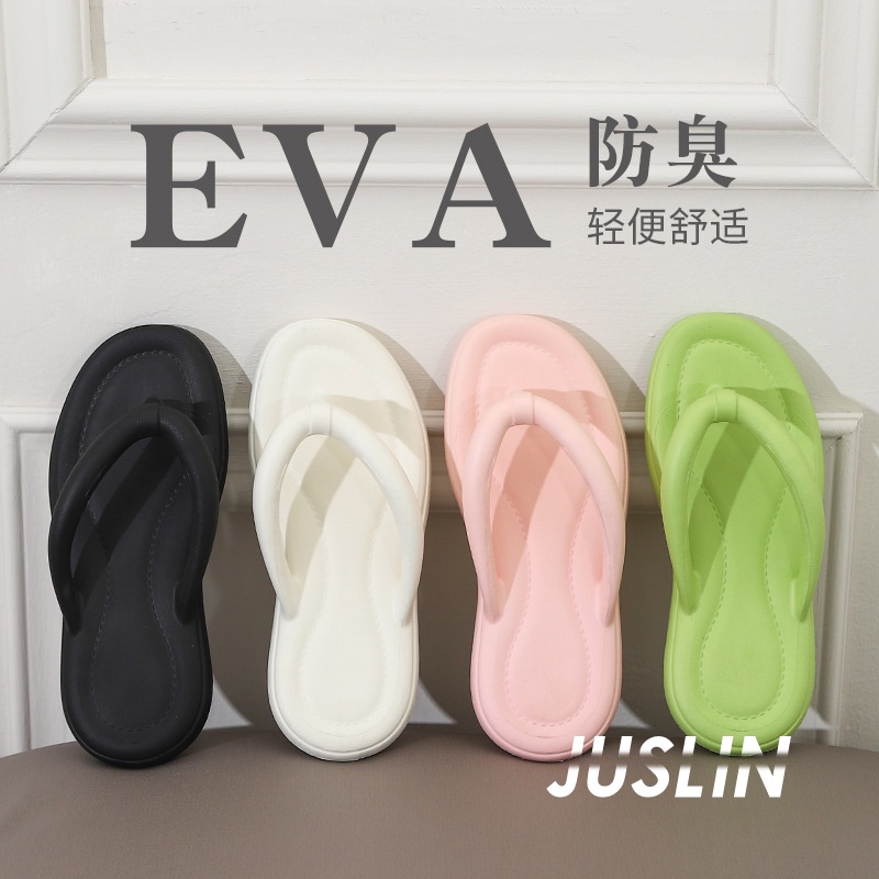 JUSLIN dép dép nữ dép bánh mì nữ dép bánh mì nữ 2023 NEW 052305