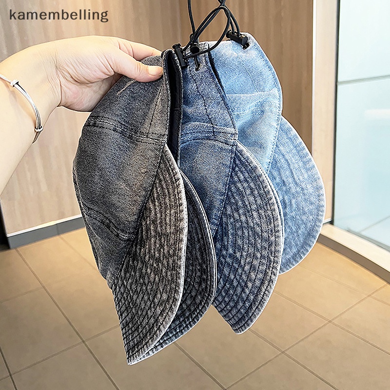 Kamembelling Mũ Bucket Vành Rộng Che Nắng Có Thể Điều Chỉnh Thời Trang Mùa Hè Cho Nữ