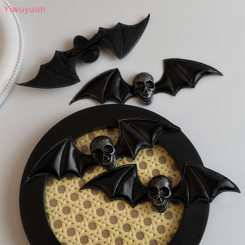 Kẹp Tóc Kim Loại Hình Đầu Lâu Phong Cách Gothic Lolita Mới