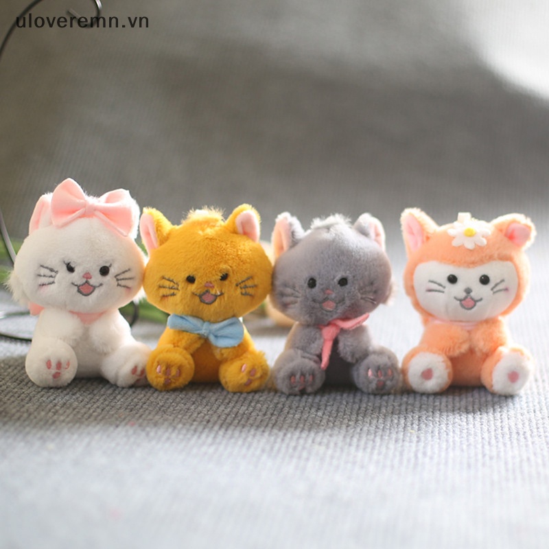 1 Móc Khóa Hình Mèo Nhồi Bông Đáng Yêu 11cm