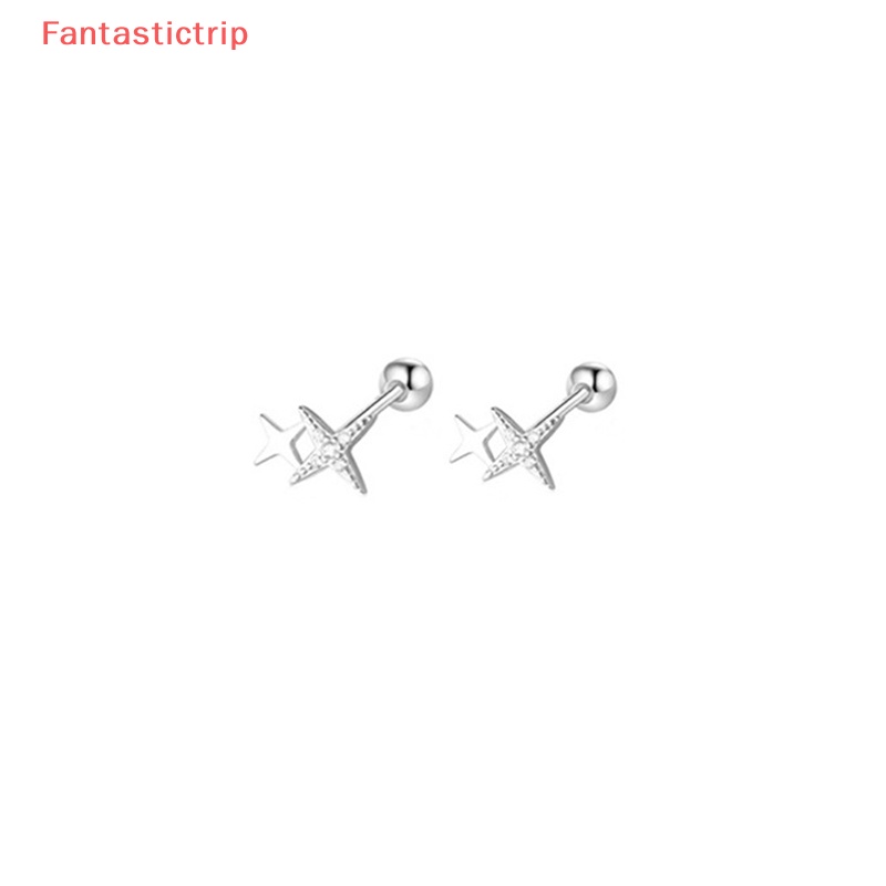 1 Đôi Bông Tai Hình Ngôi Sao Xoắn Ốc Thời Trang Dành Cho Nữ