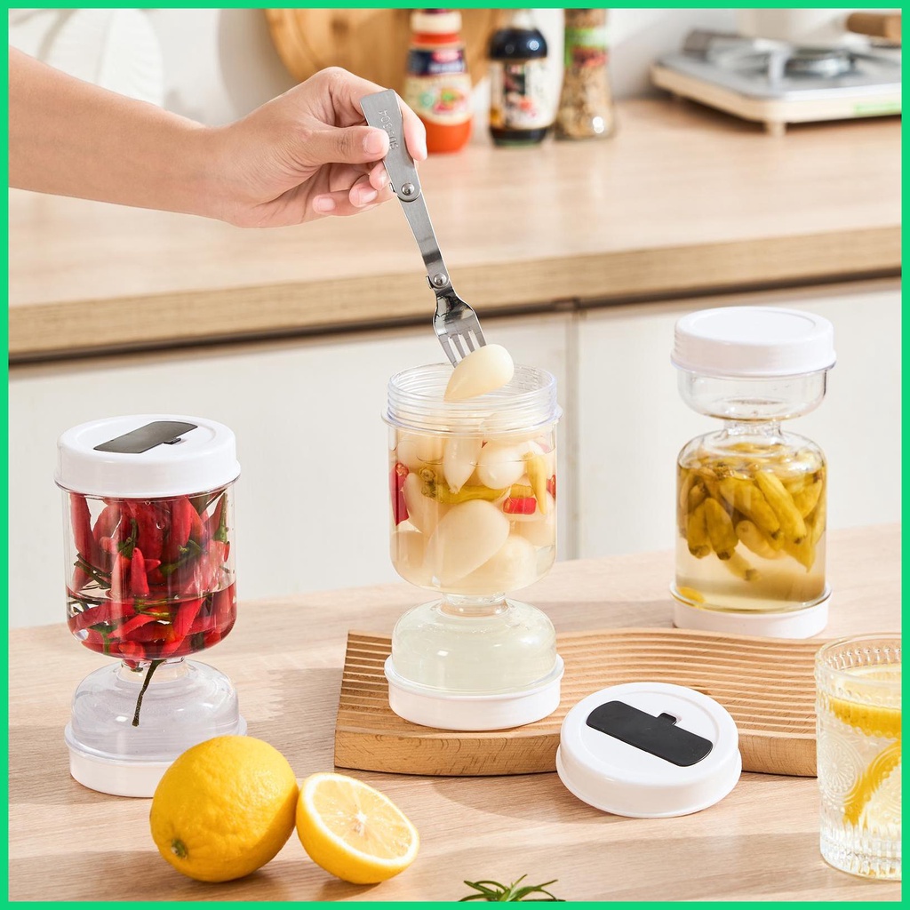 Lọ Thủy Tinh Đựng Đồ Khô Và Ướt Có Nắp Chống Rò Rỉ Tiện Dụng