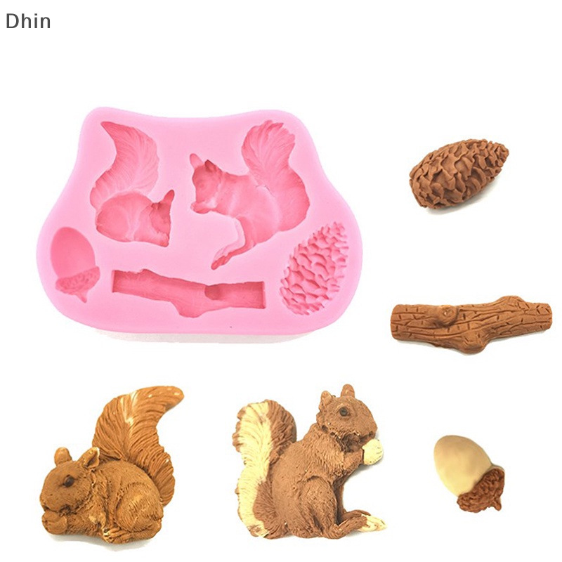 Khuôn Silicone Tạo Hình Làm Bánh DIY Hình Chú Sóc