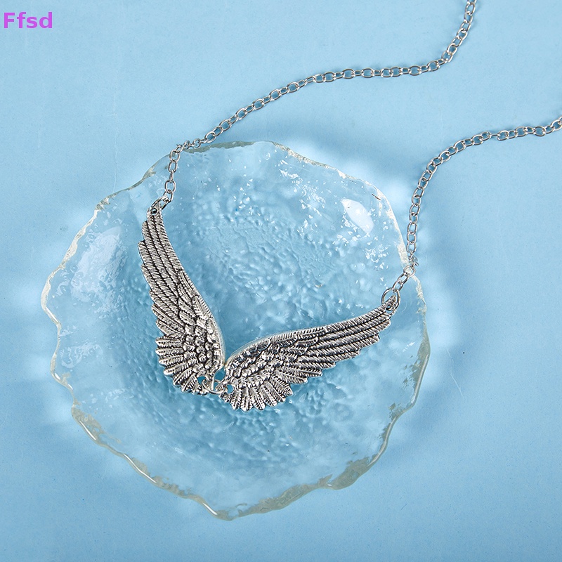 {Ffsd} Vòng cổ Mặt Hình Cánh Thiên Thần Bằng Hợp Kim Trang Sức Thời Trang Cổ Điển Cho Nữ * Bán Chạy