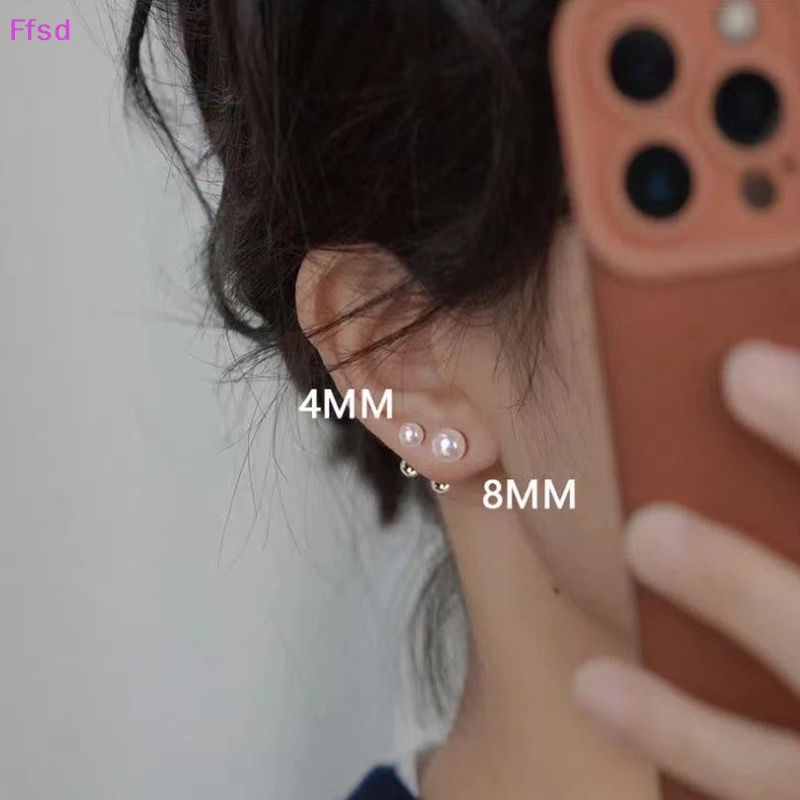 1 Đôi Khuyên Tai Ngọc Trai Dạng Xoắn Ốc Cho Nữ