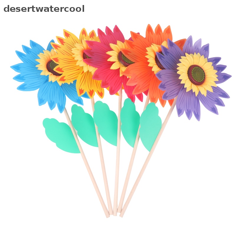 1 Bánh Đà Gió Hình Hoa Hướng Dương Nhiều Màu Cho Sân Vườn