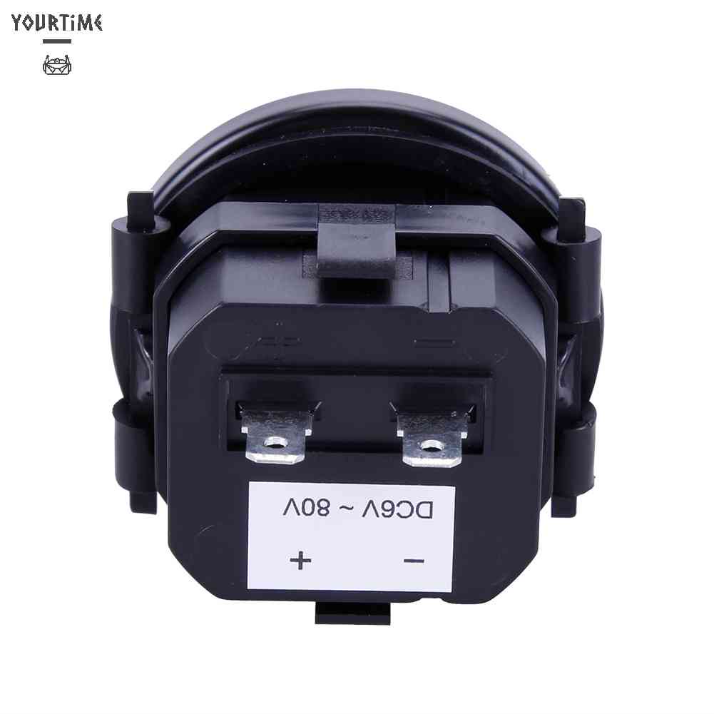 Đồng Hồ Đo Giờ 12v 24v 36v Màn Hình Tròn 2 &quot;Chống Thấm Nước Chuyên Dụng Cho Tàu