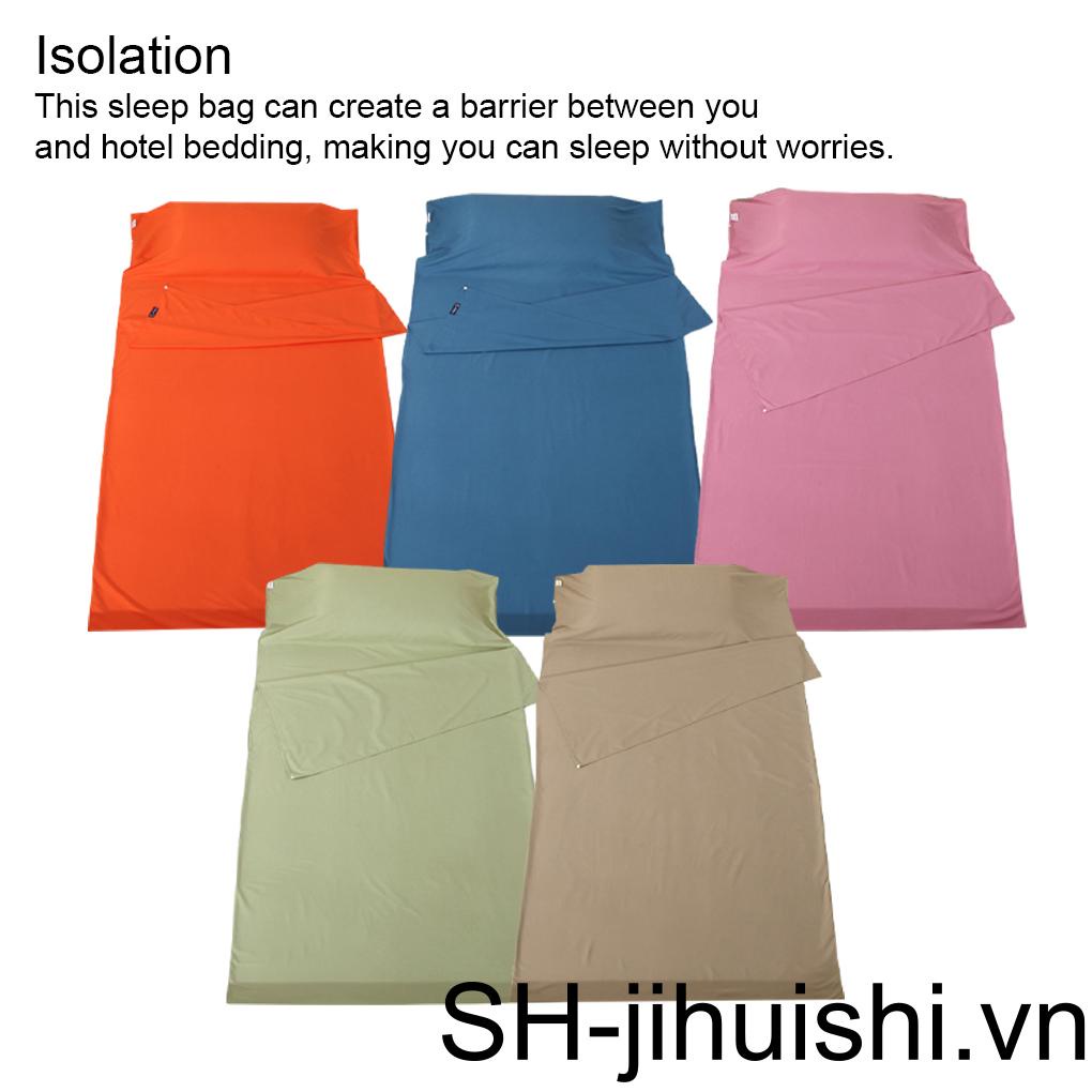 Túi Ngủ Bằng Polyester Mềm Mại Gọn Nhẹ Thoáng Khí Cho Du Lịch / Cắm Trại