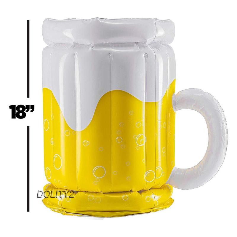 Giá Đỡ Cốc Uống Bia Bơm Hơi Phong Cách Hawaiian Tiện Dụng Cho Tiệc BBQ 2