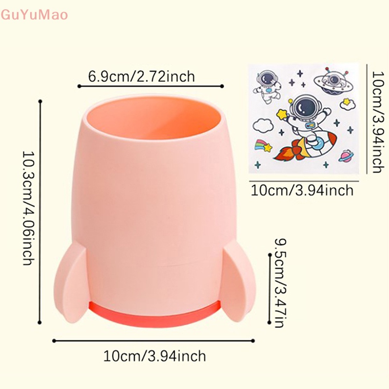 [cxGUYU] Giá Đỡ Bút Chì Để Bàn Hình Tên Lửa Đơn Giản Sắp Xếp Gọn Gàng Cho Văn Phòng / Trường Học Pr