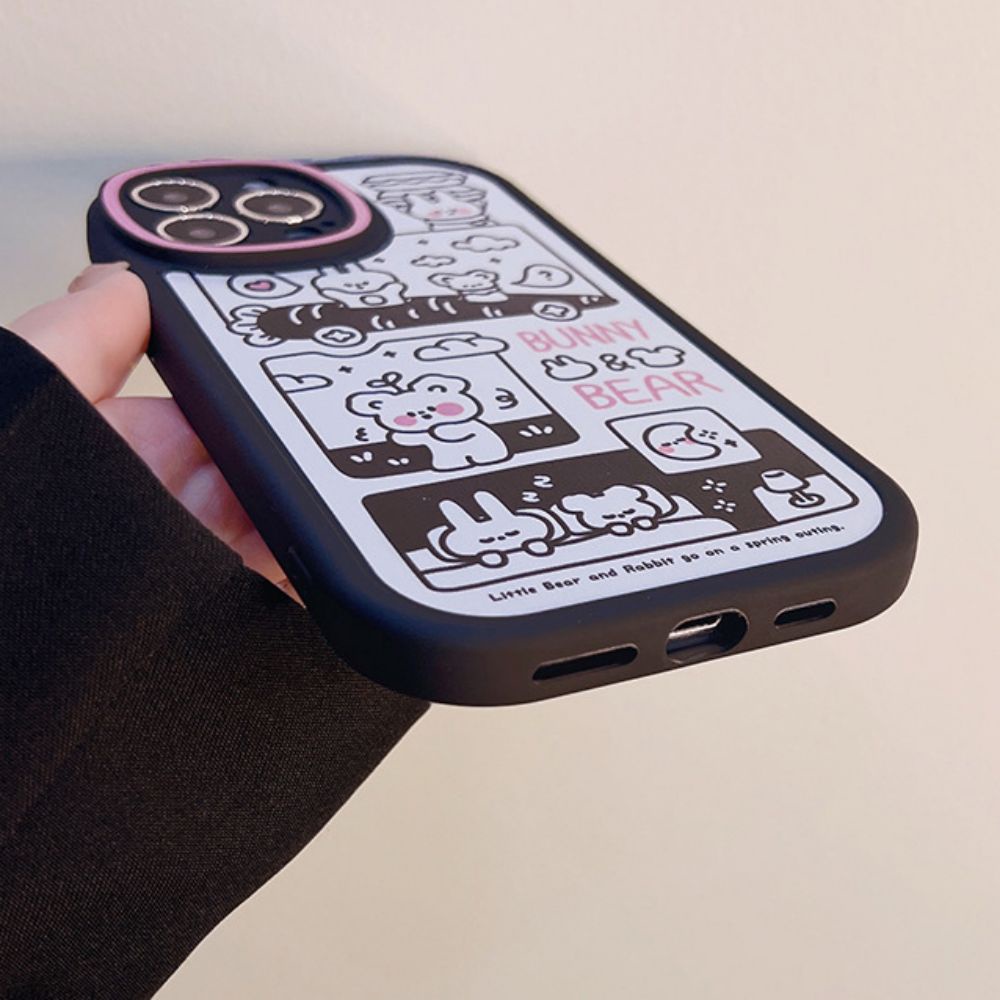 Ốp Điện Thoại TPU Mềm Chống Sốc In Hình Thú Hoạt Hình Dễ Thương Cho IPhone 14 Pro Max 13 12 11 Pro Max XS XR 7 8 Plus