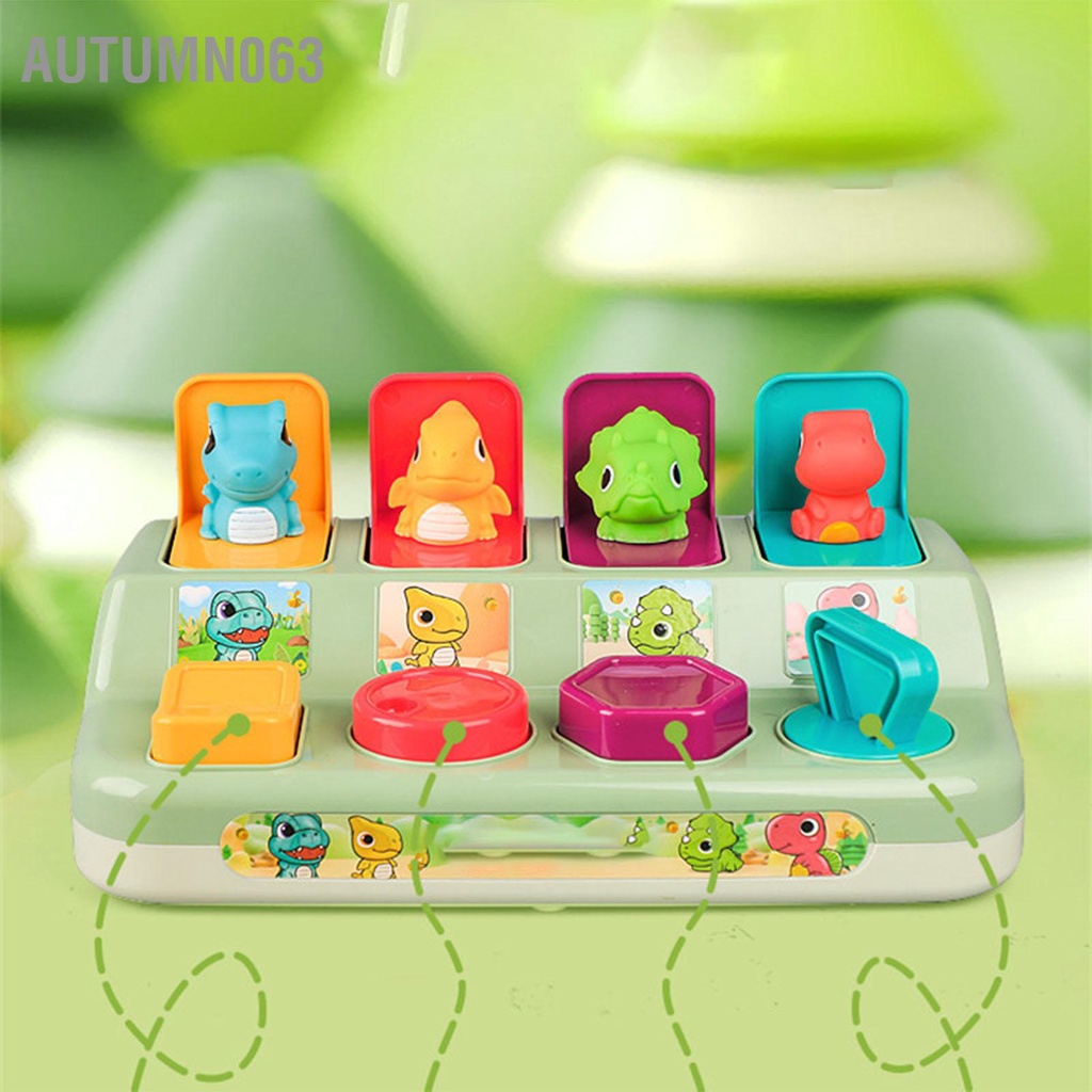 Autumn063 Đồ chơi bật lên cho bé đầy màu sắc Phát triển giáo dục sớm Popup khủng long trẻ mới biết đi