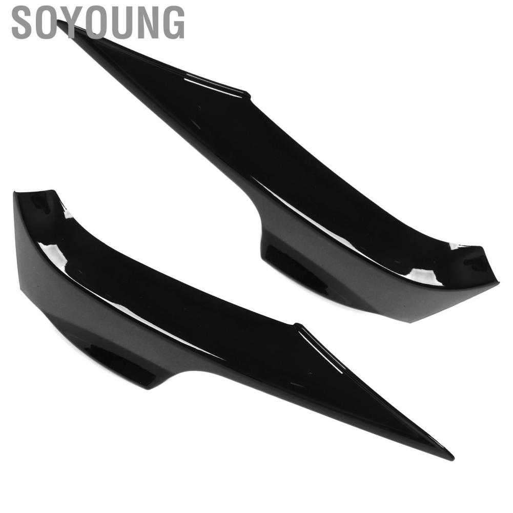 Soyoung Front Bumper Diffuser Sporty Style Lip Spoiler  Collision for 3 Series E92 E93 M Sport 2006‑2009