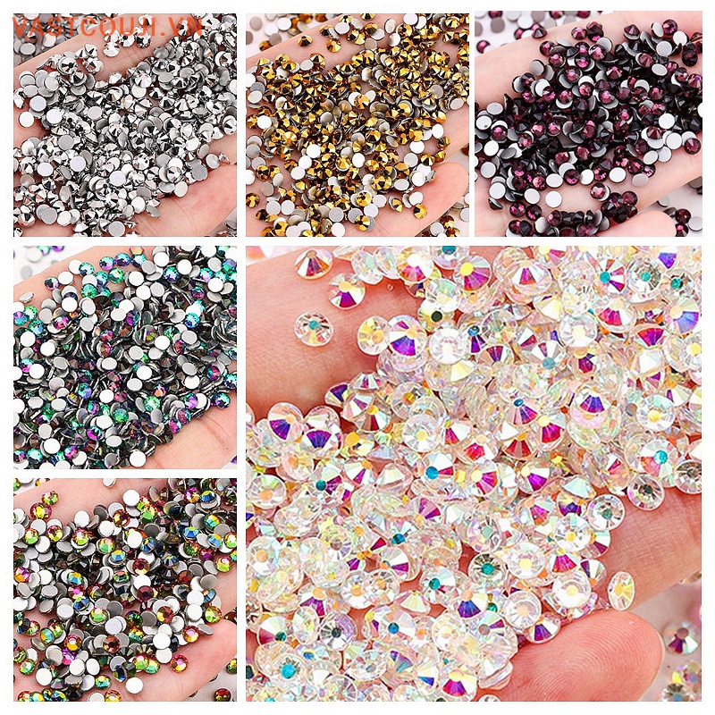 Set 1440 Hạt Đá Giả Kim Cương 2mm Làm Trang Sức DIY