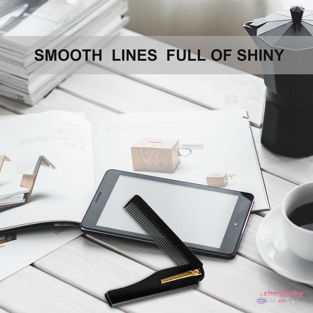 [InStock] Nam Tóc Chuyên Nghiệp Chải Handmade Gấp Kẹp Có Thể Gập Lại Di Động Du Lịch Ria Mép Râu Lược Dụng Cụ Làm [Z/6]