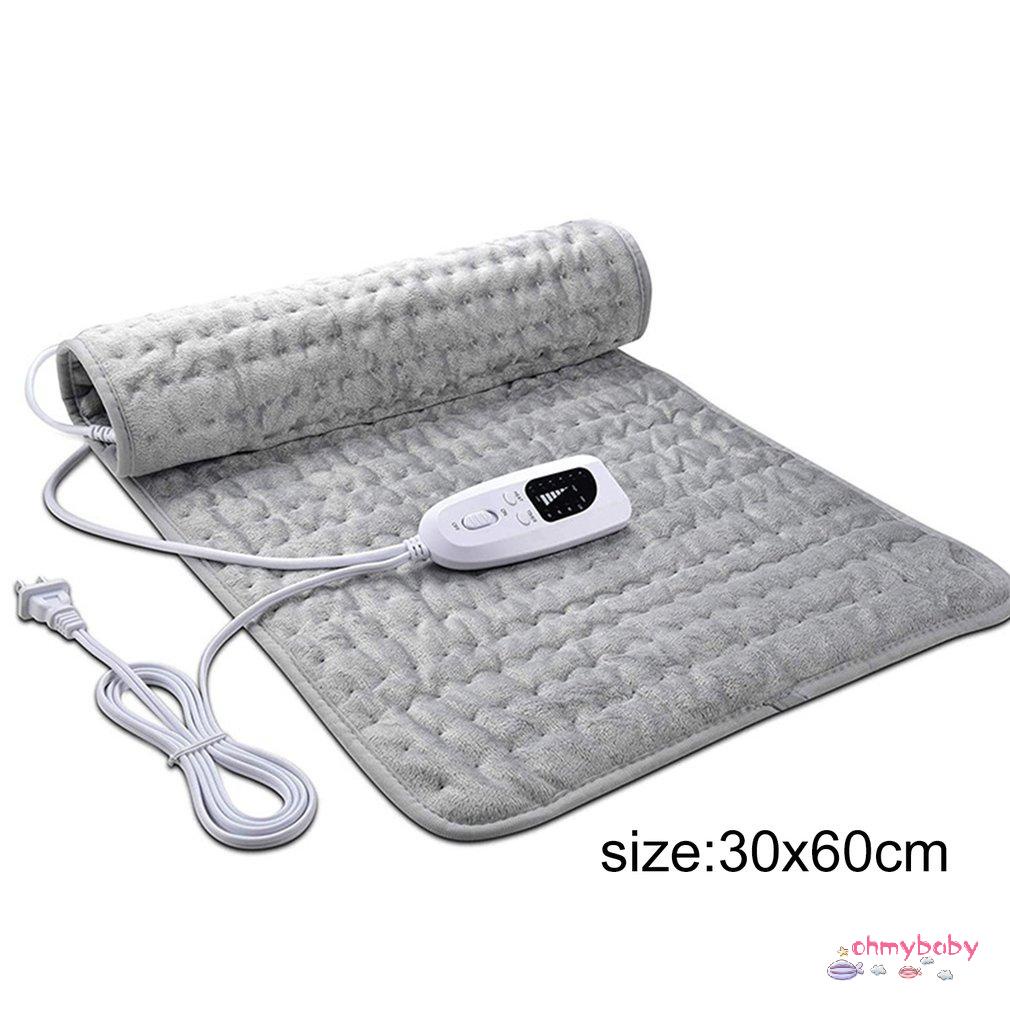 [Ready] 75W 30X60Cm Sưởi Tự Động Ngắt 6 Mức Nhiệt Độ Làm Nóng Nhanh An Toàn Có Thể Giặt Đệm Lưng Vai Cổ [Z/2]