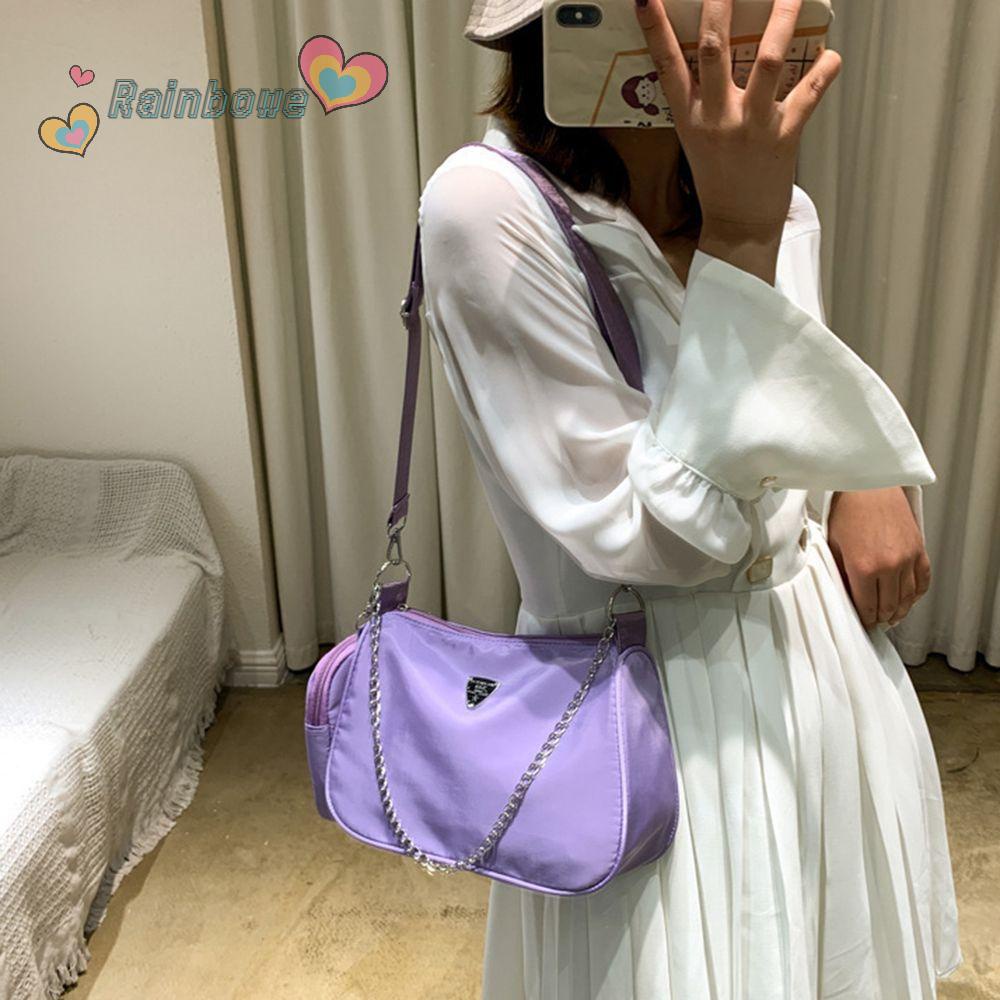 Túi Xách Đeo Vai Màu Cầu Vồng Thời Trang Dành Cho Nữ