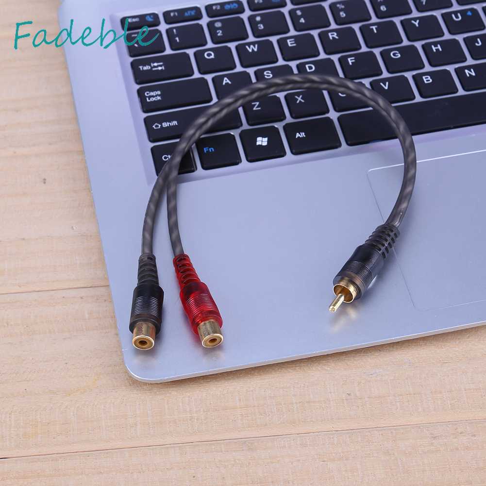 1 Dây Cáp Chia Cổng 1 RCA Sang 2 Cổng RCA Dài 30cm Cho Hệ Thống Âm Thanh Xe Hơi