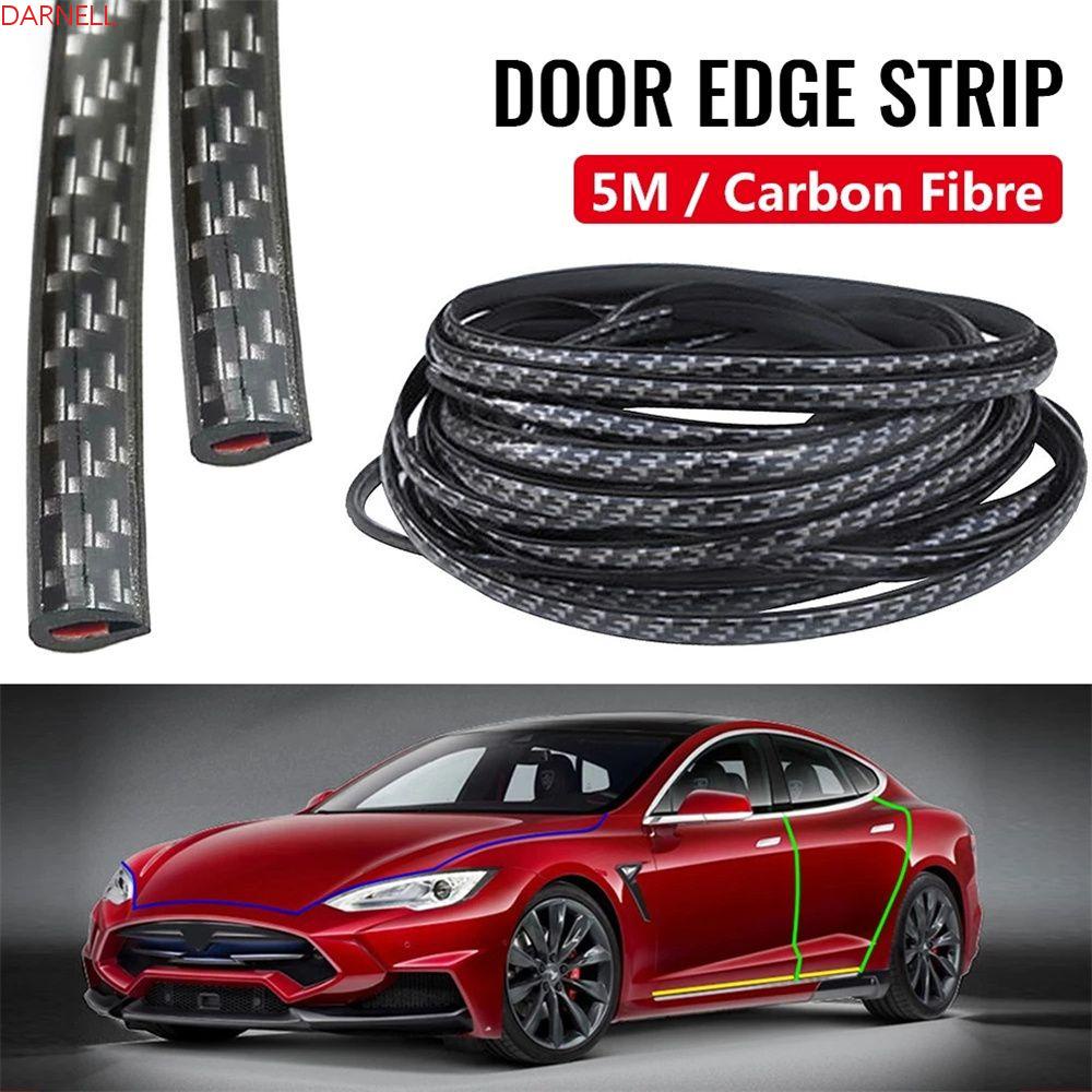 Dải Dán Bảo Vệ Cửa Xe Hơi Chống Va Chạm Bằng Sợi Carbon 5M Tiện Dụng