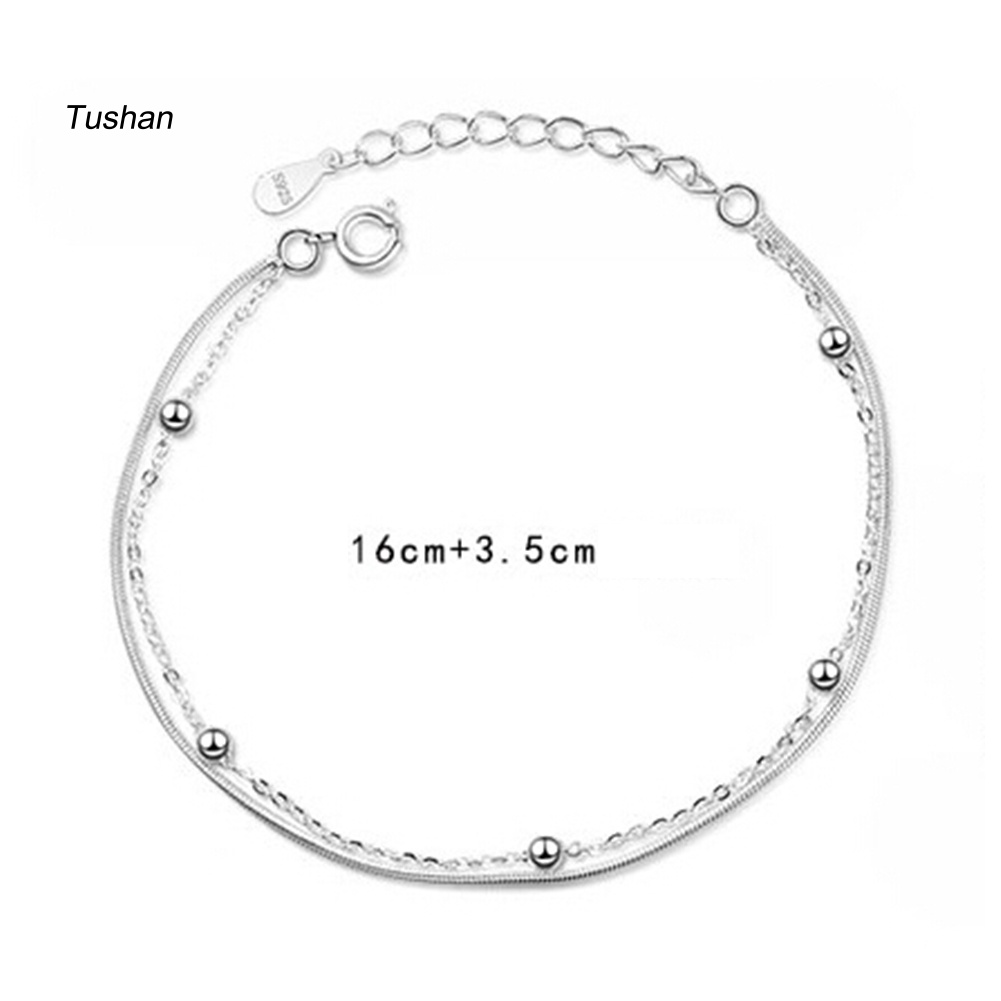 Vòng Tay Hạt Tròn Hai Lớp Phong Cách Vintage Nữ Tính