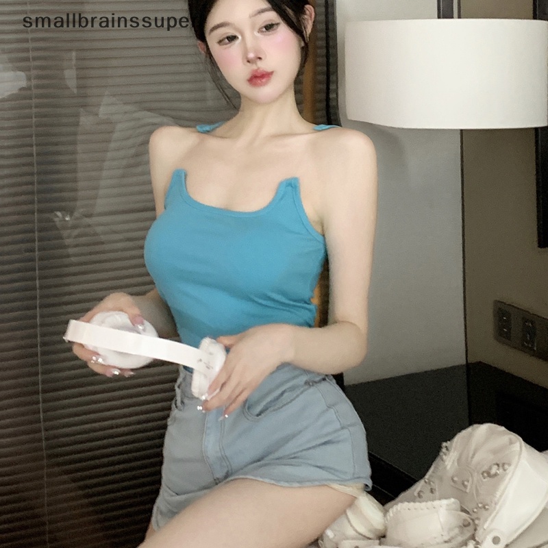 Áo Hai Dây Mỏng Màu Trơn Gợi Cảm Thời Trang Mùa Hè Cho Nữ SBS