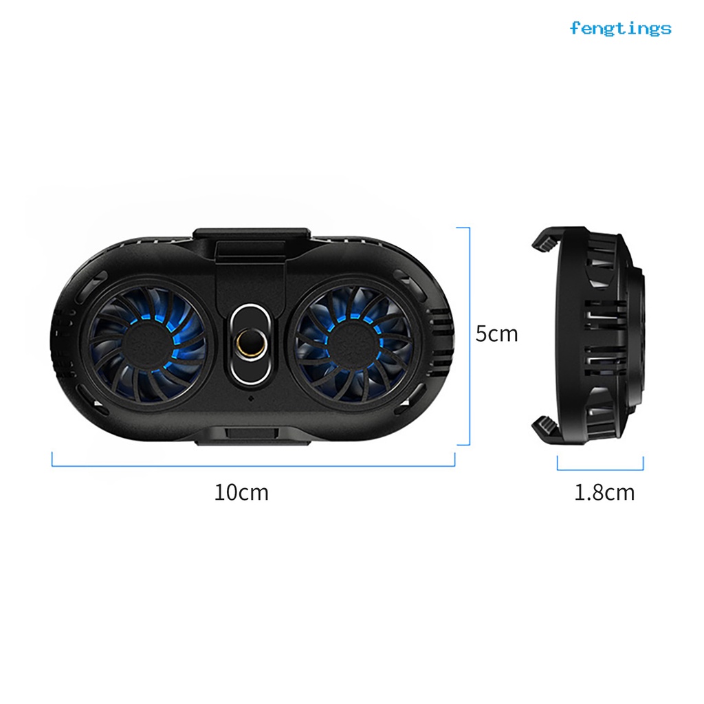 Quạt Tản Nhiệt Kép AH-102 Làm Mát Nhanh Bằng ABS Cho Điện Thoại Thông Minh